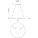Anello Minor LED 19 inch Brushed Nickel Pendant Ceiling Light